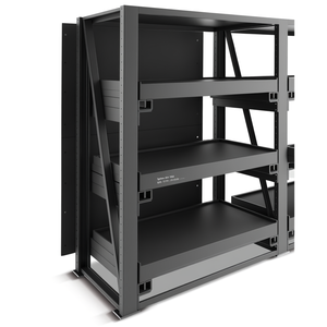 Fami System Ar Rear Wall 850x2010 Mm Dark Grey Ral7000 Shelving <b>Unit</b> - Product Image 3