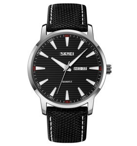 SKMEI-Reloj de negocios para hombre, cronógrafo de cuarzo resistente al agua, con correa superior, de marcha atrás, 9303 - Product Image 5