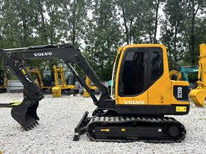 Mini-excavatrice sur chenilles d'occasion Volvo EC55 EC55D 5,5 tonnes, moteur certifié CE, engrenages multifonctions, vente d'occasion - Product Image 2