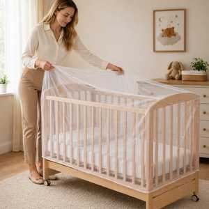 Zanzariera per lettino 160x89x78 cm Protezione universale elastica anti zanzare - Product Image 6