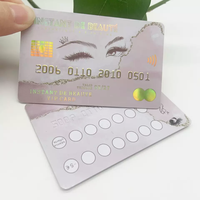 Carte de visite en plastique de taille carte de crédit avec impression de logo personnalisé et numéro en relief or/argent