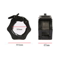 Collier de serrage rapide pour barre de musculation 50 mm, pince de barre antidérapante en nylon, accessoires de fitness, logo personnalisé
