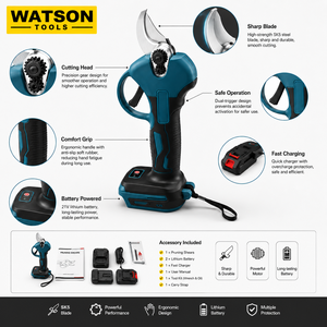 ชุดกรรไกรตัดแต่งกิ่งไฟฟ้าไร้สาย แบตเตอรี่ลิเธียม พร้อมที่ชาร์จ - Product Image 3
