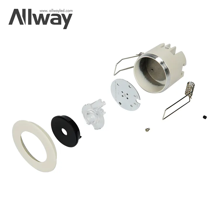 Allway 제조 업체 도매 미니 하우징 램프 바디 Recessed 스포트 라이트 LED 스포트 라이트 프레임