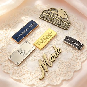 custom luxury brand metal <b>wine</b> label embossed gold aluminum foil red <b>wine</b> whiskey metal label stickers - Product Image 5