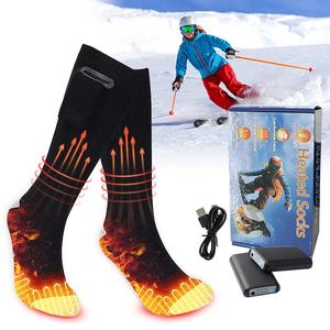 <span class=keywords><strong>Chaussettes</strong></span> de <span class=keywords><strong>Ski</strong></span> Électriques <span class=keywords><strong>Chauffantes</strong></span> Unisexe avec Batterie Rechargeable, Chauffage Complet du Pied, Thermiques pour l'Hiver, Modèle Crew, Logo Corporel - Product Image 5