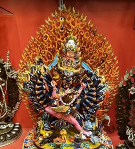 Sculture in Bronzo Personalizzate, Statua <span class=keywords><strong>di</strong></span> Guan Gong con <span class=keywords><strong>Disegno</strong></span> Colorato, Decorazione Feng Shui per Casa, Portafortuna e Ricchezza - Product Image 6