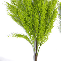 5 Têtes Salon Maison Bonsaï Décoration Ornement Artificielle Plante Verte Bundle Cyprès Branche De Pin
