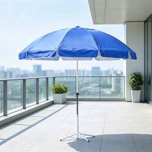 Sombrilla de Patio Grande de 1.5m con Revestimiento Plateado, Ventilada, Resistente al Viento, Portátil, para Playa y Jardín, Venta al Por Mayor - Product Image 1
