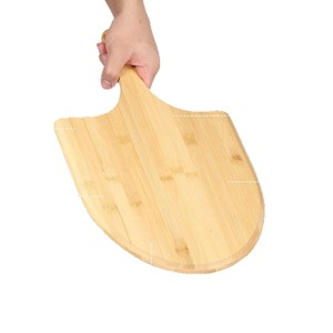 ที่ตักพิซซ่าไม้ไผ่ 33x20 ซม. ด้ามไม้ สำหรับอบและเสิร์ฟในเตาอบ - Product Image 3