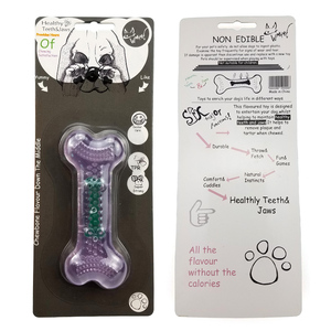 ของเล่นเคี้ยวสำหรับสุนัขรูปกระดูก TPR หลากหลายรสชาติ ปรับแต่งได้ - Product Image 6