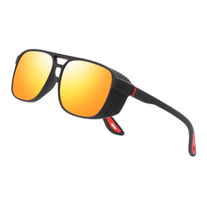 <span class=keywords><strong>Gafas</strong></span> de <span class=keywords><strong>Sol</strong></span> Steampunk para Hombre, Estilo Industrial con Protectores Laterales, <span class=keywords><strong>Gafas</strong></span> de <span class=keywords><strong>Sol</strong></span> Retro para Motociclistas, UV400 - Product Image 1