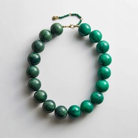 Collier pendentif perles plastiques colorées Dopamine, accessoire de mode été européen et américain, vente en gros en vrac