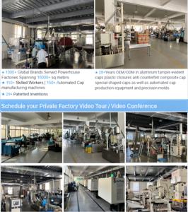 Venta Directa de Fábrica: Tapón de <span class=keywords><strong>Aluminio</strong></span> ROPP Antiderrames para Vino, Tapón de Rosca de <span class=keywords><strong>Aluminio</strong></span> con Revestimiento de PE - Product Image 6