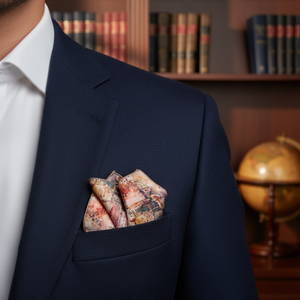 Acuarela multicolor en diseño temático Collar Pocket Square - Product Image 3