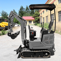 Chine Export Mini Pelles 1.5 Tonnes Petite Pelle Sur Chenilles Certificat CE/EPA Livraison Gratuite Moteur Machines de Terrassement
