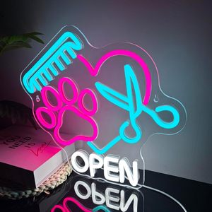 Enseigne néon LED dimmable pour animalerie, alimentée par USB, lumière d'ambiance, décoration de vitrine, indicateur de rue, personnalisable - Product Image 6