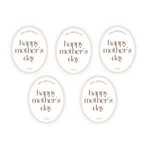 Tarjeta acrílica ovalada con diseño de miel y dulzura para decoración de pasteles del Día de la Madre - Product Image 5