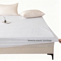 Drap-housse imperméable en polyester pongé, différentes couleurs au choix, vente en gros pour la maison, l'hôtel et l'usine