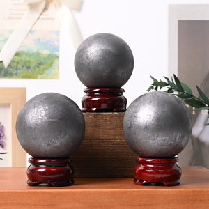 New Product Natural Stones and <b>Crystal</b> Wholesale Bulk Shungite Sphere <b>Ball</b> <b>Crystal</b> Spheres for Decor - Product Image 4