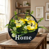 Plantes artificielles en gros : Pétunia, Pansy, Succulente grimpante, Panier de fleurs suspendu, Décoration murale, Plantes vertes pour salon intérieur