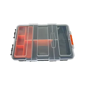 Organizer Box for DIY Starter Kits LCD Display Motor Sensor Module 2-layer Electronic Components Storage Organizer Case