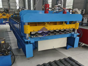 1200mm <b>Metal</b> Roofing Roll Forming Glazed <b>Tile</b> Machinery Core Components Incl. Motor Bearing Gear with Wide Feeding Width - Product Image 5