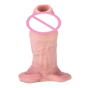Fábrica de Juguetes Sexuales SXXY, Venta al por Mayor de Fundas para Pene con Anillo y Correa, Funda de Silicona Suave para Pene, Anillo para Pene, Potenciador de Pene - Product Image 6