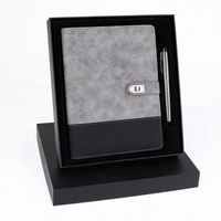 Carnet de notes en similicuir de luxe de haute qualité avec stylo, ensemble cadeau personnalisé