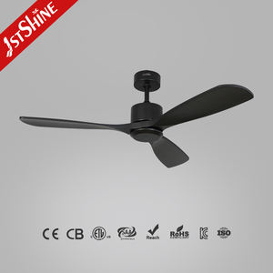 Ventilateur de plafond 1stshine, commande intelligente par application, pales en bois, moteur silencieux, ventilateur de plafond noir - Product Image 1