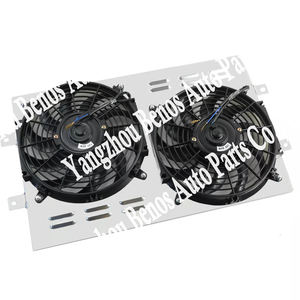 CUBIERTA DE ALUMINIO + 2x12 "VENTILADORES para CHEVROLET <span class=keywords><strong>CHEVELLE</strong></span>/EL CAMINO 1964-1967 - Product Image 1