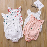 Combinaison bébé en coton à motifs géométriques pour nourrissons et tout-petits - Douce, respirante, triangulaire - Vente en gros et personnalisation