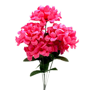 Decoración al por mayor de China, 5 cabezas, flores de <span class=keywords><strong>cementerio</strong></span> artificiales conmemorativas de seda <span class=keywords><strong>para</strong></span> Arreglo de tumba - Product Image 3