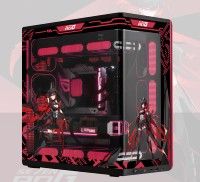 Pegatinas de Vidrio Personalizadas con Diseño de Princesa ROG de NPC, Aptas para Vidrio de Caja de PC, Películas Protectoras, Cajas y Torres de Computadoras para Juegos