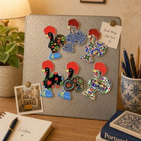 Aimant de réfrigérateur en céramique en forme de coq populaire du Portugal, impression 3D personnalisée, souvenir touristique, cadeau publicitaire promotionnel