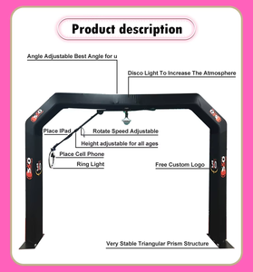 2026 Cabine photo gonflable portable 360 avec éclairage LED et télécommande, équipement de cabine photo 360 pour événements - Product Image 2