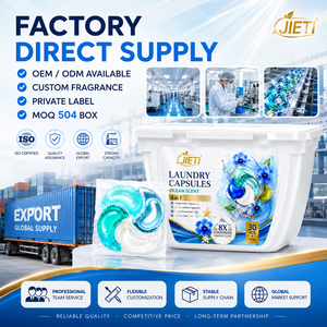 JIETI Laundry Capsules Ocean Breeze Fragrance 30PCS 4in1 Deep Clean Color Protection Automatic Machine Use - Product Image 3