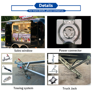 Grande remorque alimentaire moderne, camion de restauration rapide pour smoothies, kiosque à desserts, <span class=keywords><strong>crêpes</strong></span>, poulet frit, camion de cuisine de rue avec friteuse - Product Image 4