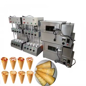 Machine à faire des pizzas, machine à faire des cornets à pizza coniques avec four - Product Image 1