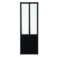 Porte de grange coulissante en aluminium et MDF au design moderne pour porte intérieure de maison moderne avec sablage