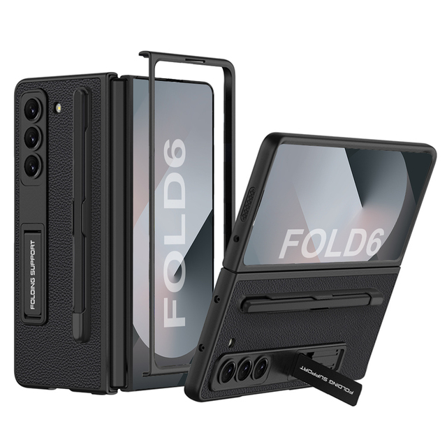 GKK Professional Business Armor S-Pen Holer Compatible Phone Case for Samsung Galaxy Z Fold 6 5 4 3 Anti-Shock