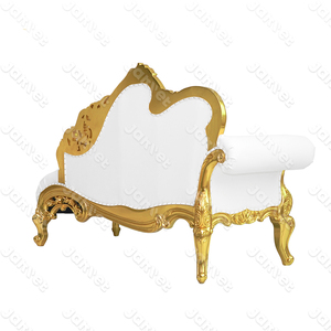 Sillón de Salón de Lujo en Dorado y <span class=keywords><strong>Blanco</strong></span> Estilo Francés - Product Image 4