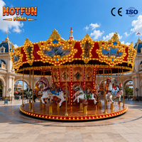 Grand carrousel électrique chinois de 24 places à vendre avec design 3D pour équipement de parc d'attractions commercial