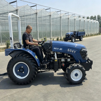 50PK Vierwiel Mini Trekker 4WD/2WD Landbouw Tuin Kas Boomgaard Gebruiksmachines Dieselmotor Tractoren met Fabrieksprijs
