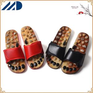 Top Mode Steentjes En Jade Massage Schoenen Voetzolen Acupunctuur Punten Gezondheidszorg Massage Slippers - Product Image 2