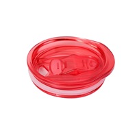 Couvercles de remplacement de gobelets écologiques résistants aux éclaboussures de 20 oz couvercle de paille coloré en plastique étanche à l'eau accessoires de verres américains