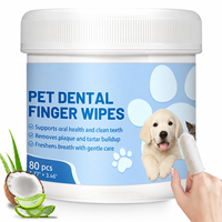 Soins bucco-dentaires quotidiens pour animaux de compagnie, lingettes dentaires pour chiens, huile de noix de coco, aloe vera