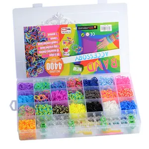 Diy Webstühle Gummibänder Kit für Mädchen Armband herstellung Kits Mädchen Buntes Bastel set 4400 Stück