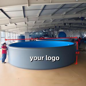 Piscina <span class=keywords><strong>Inflable</strong></span> <span class=keywords><strong>Redonda</strong></span> con Tecnología Drop Stitch, Acabado Cepillado, Doble Capa, PVC Grueso Plegable, Ideal para Jardín, Familia, Niños, Piscina Grande - Product Image 4