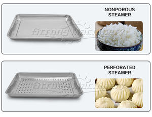 Boulette de viande de riz commerciale armoire à vapeur industrielle électrique multi-usages cuiseurs à vapeur grand cuiseur à vapeur en acier inoxydable - Product Image 2